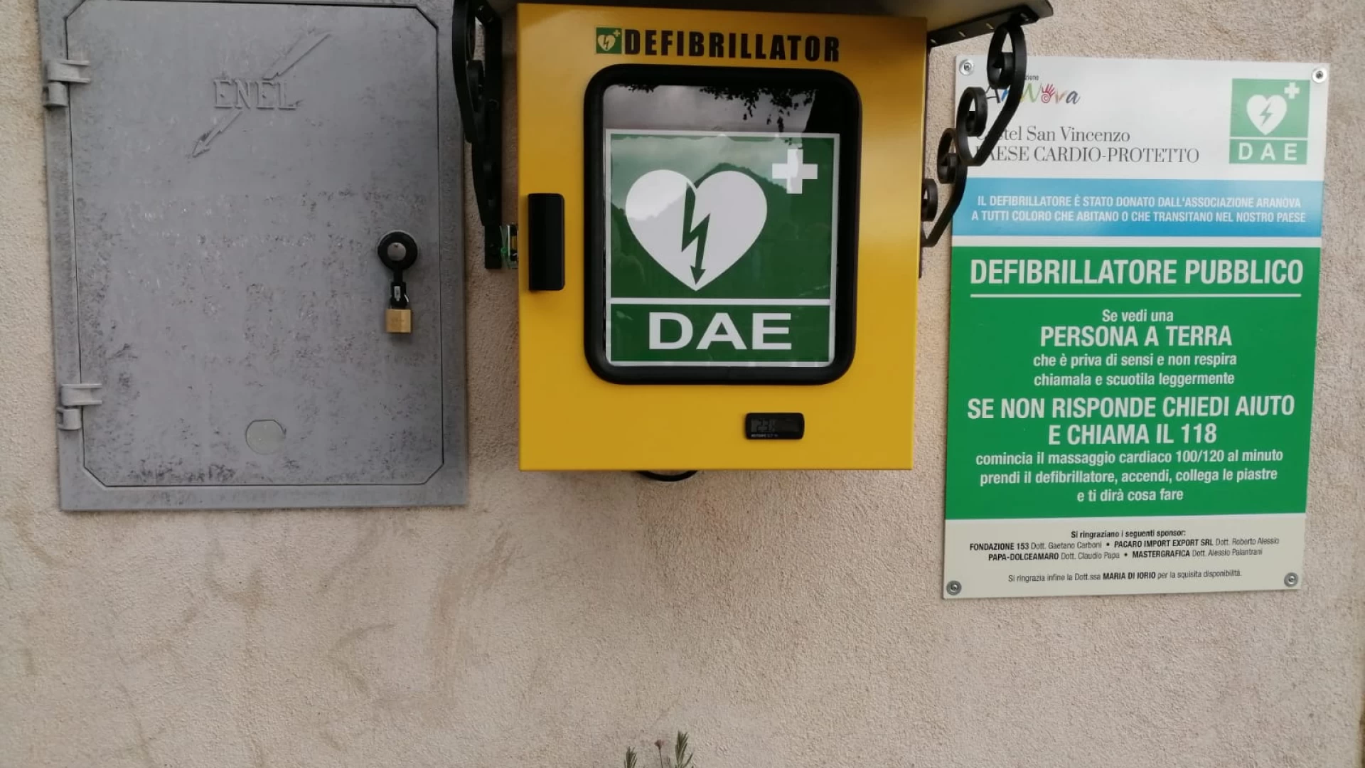 Dona anche tu per il rinnovo del defibrillatore a Castel San Vincenzo